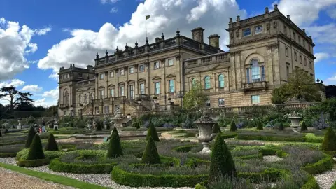 BBC/Roxanne Panthaki Harewood House was built in the 18th Century with money that the current Earl's ancestor made from the slave trade