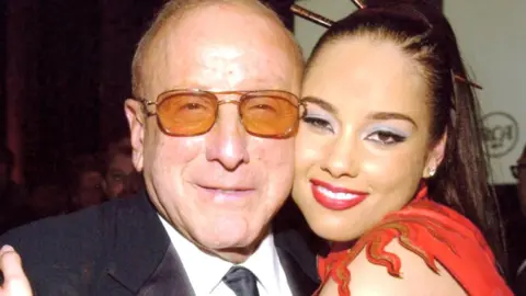 Arista Clive Davis and Alicia Keys