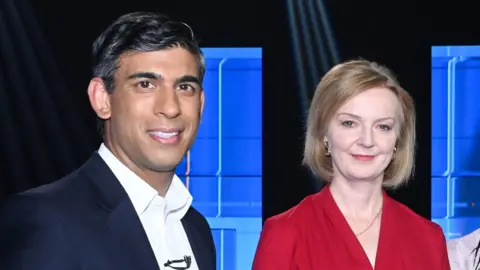 Getty Images Rishi Sunak and Liz Truss