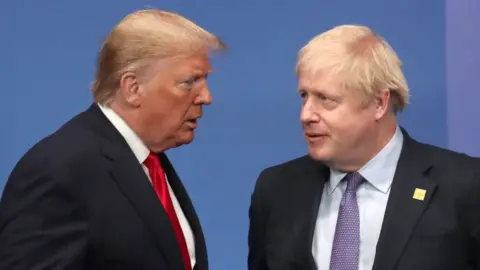 Getty Images Donald Trump and Boris Johnson