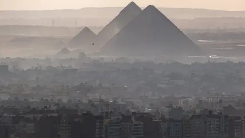 AFP Giza with the pyramids in the background