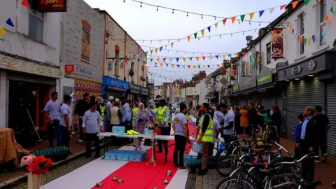 Bristol City Council Grand Iftar celebrations on St Mark's Road in 2019