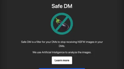 Twitter Safe DM's filter page