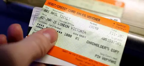 Getty Images train ticket