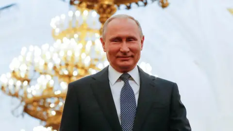 Putin's last inauguration at the the Kremlin Palace in 2018