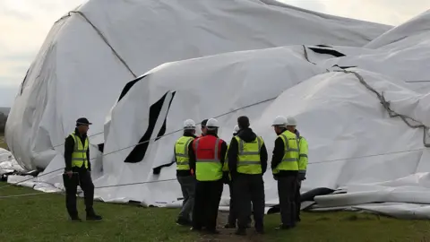 SBNA Inspectors standing by Airlander.