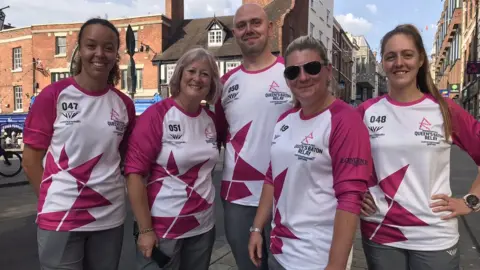 Shropshire baton bearers