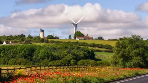 SAKhanPhotography An old windmill and wind turbine on the outskirts of Hartlepool