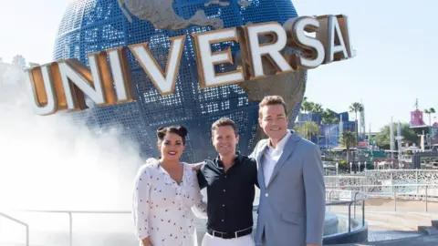 PA Scarlett Moffatt, Declan Donnelly and Stephen Mulhern