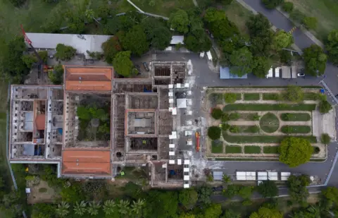AFP Aerial view of Brazil's National Museum