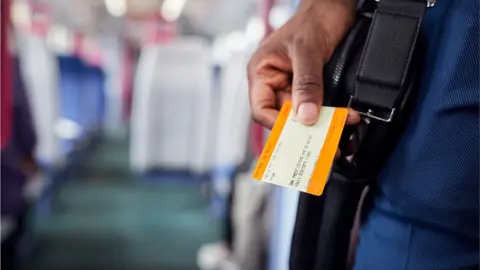 Getty Images Man with ticket