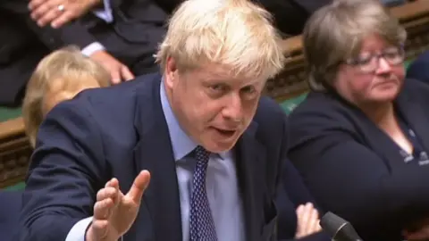 BBC Boris Johnson has said he will not negotiate a delay