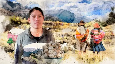 BBC Wilson Ccasa, a 28-year-old farmer from the indigenous Quechua community in Peru