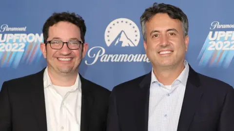 Getty Images US Ghosts lead writers and producers Joe Wiseman (left) and Joe Port
