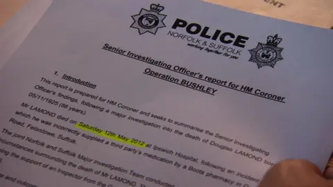 Police report into Douglas Lamond's death