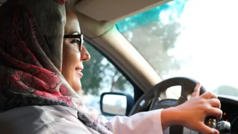 BBC Roa Altaweli on her first drive to work in Jeddah, Saudi Arabia