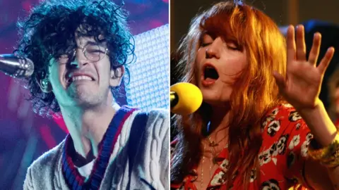 Getty Images / BBC The 1975 and Florence + The Machine