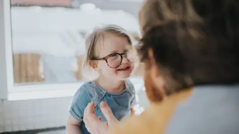 Getty Images Girl seeing an opticians