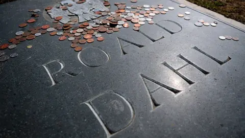 Getty Images Road Dahl gravestone