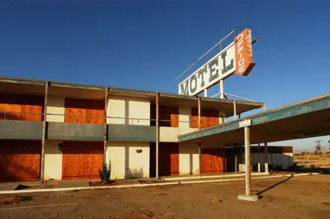 Getty Images An abandoned motel near the Mexican border in southern California