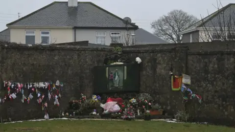 Getty Imags/Charles McQuillan Tuam residents built a shrine decades ago ago in memory of all those who were buried in unmarked graves