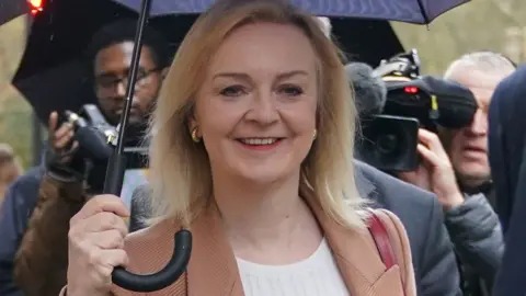 PA Media Liz Truss arrives at the launch of the Growth Commission report