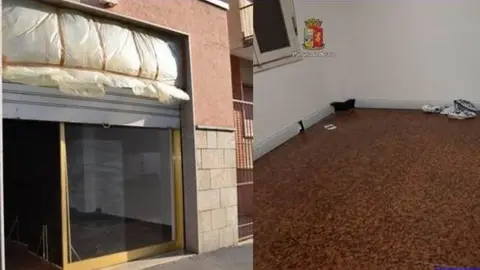 Polizia di Stato Photo of the outside of the apartment where the woman was kidnapped