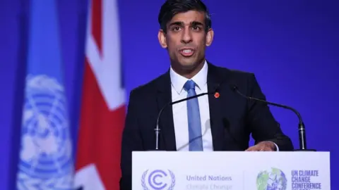 Getty Images Rishi Sunak at COP26