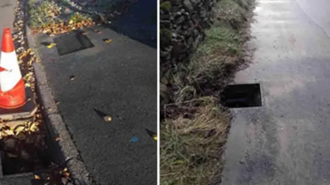 Staffordshire County Council Holes left following thefts