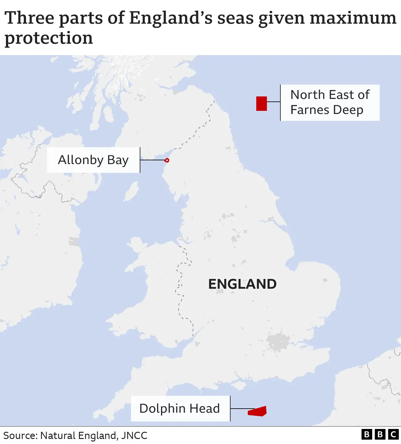 Three areas of coast are to become HPMAs