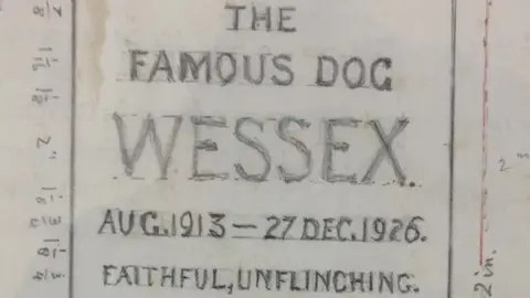 Wessex Museums Design for tombstone of Hardy's dog