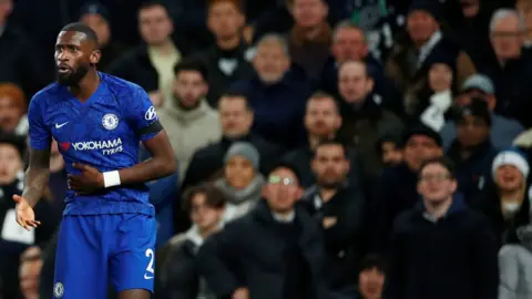 Reuters Chelsea player Antonio Rudiger during the club's match at Tottenham Hotspur