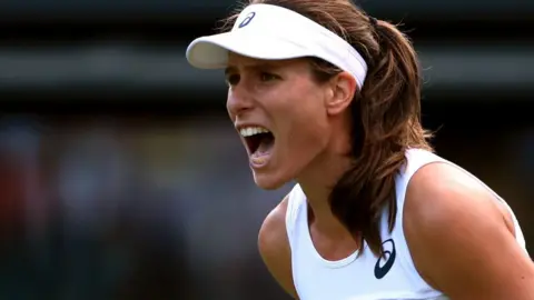 PA Johanna Konta wins Wimbledon opener
