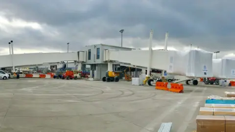 Glasgow Airport Scotland's only triple air bridge had to be built to accommodate the A380