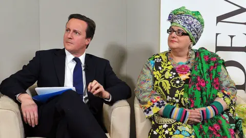 Getty Images Former leader of the Conservative Party David Cameron attends a Demos think tank event with Camila Batmanghelidjh, Founder and Director of Kids Company, on January 11, 2010 in London, England.