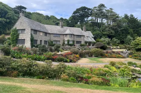 National Trust Brown grass at Coleton Fishacre house