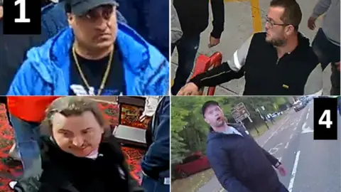 South Yorkshire Police Four pictures of men