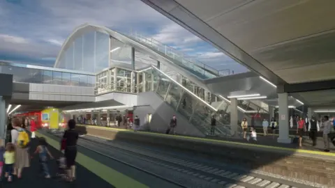 DfT How Gatwick’s new station will look after it has been redeveloped