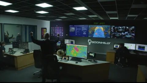 Goonhilly Earth Station Goonhilly team celebrating