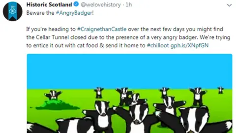 Twitter Historic Environment Scotland tweet