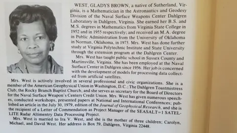 Supplied Professional listing showing Gladys West