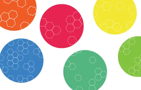 Bubbles of various colours