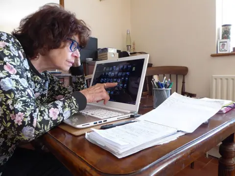 Verna Evans Woman working at computer