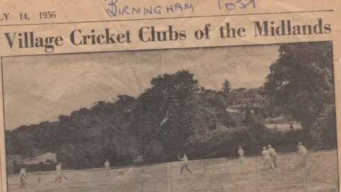 Enville Cricket Club/The Birmingham Post Enville as portrayed by the Birmingham Post in an old cutting from 1956