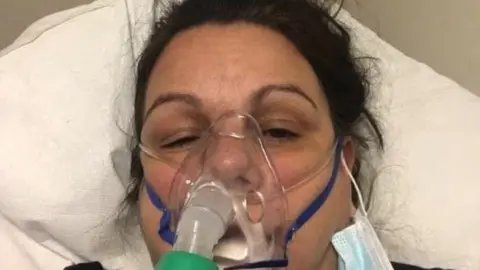 Family handout Tessa in hospital