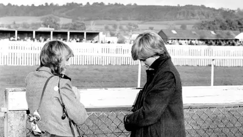 PA Images / Alamy Stock Photo Camilla with Lady Diana Spencer at Ludlow racecourse in 1980.