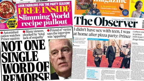 Mail on Sunday and Observer