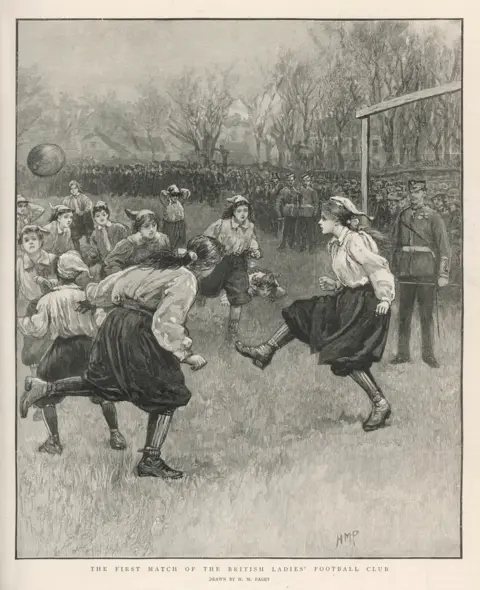 Alamy Ladies football match