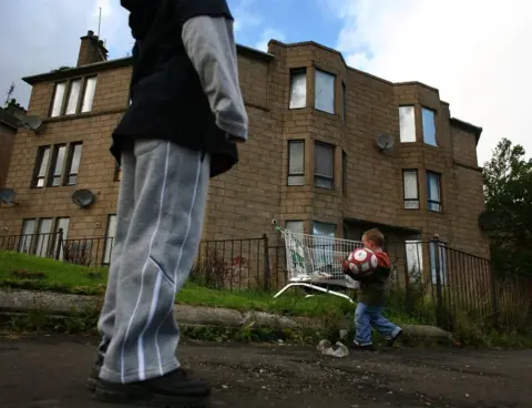 Getty Images Boys in Glasgow