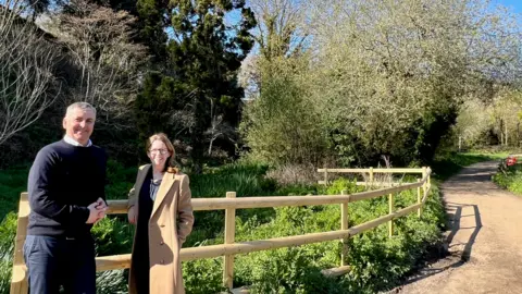 Jersey Trees for Life Alex Morel and Helier Smith at Val de la Mare Arboretum